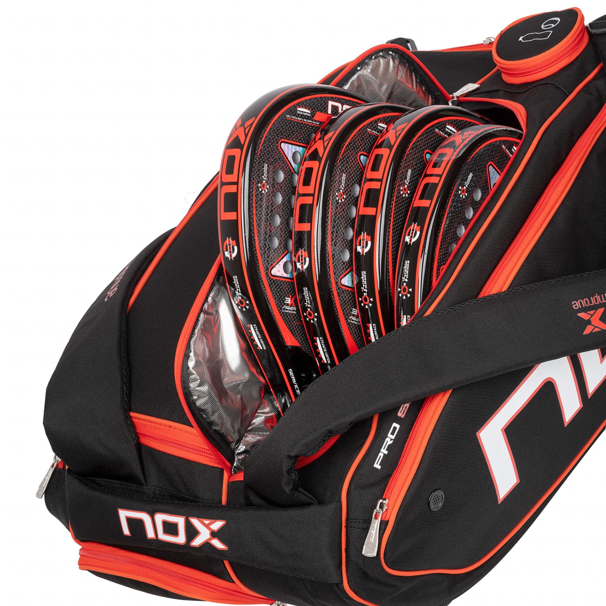 Bolso Paletero Nox AT10 XXL Competition NegroRojo X9 - Sur Sports