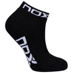 Calcetín Nox Tobillero Negro Logo Blanco - Sur Sports