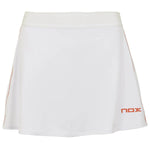 Falda Nox Team Blanca Logo Rojo - Sur Sports