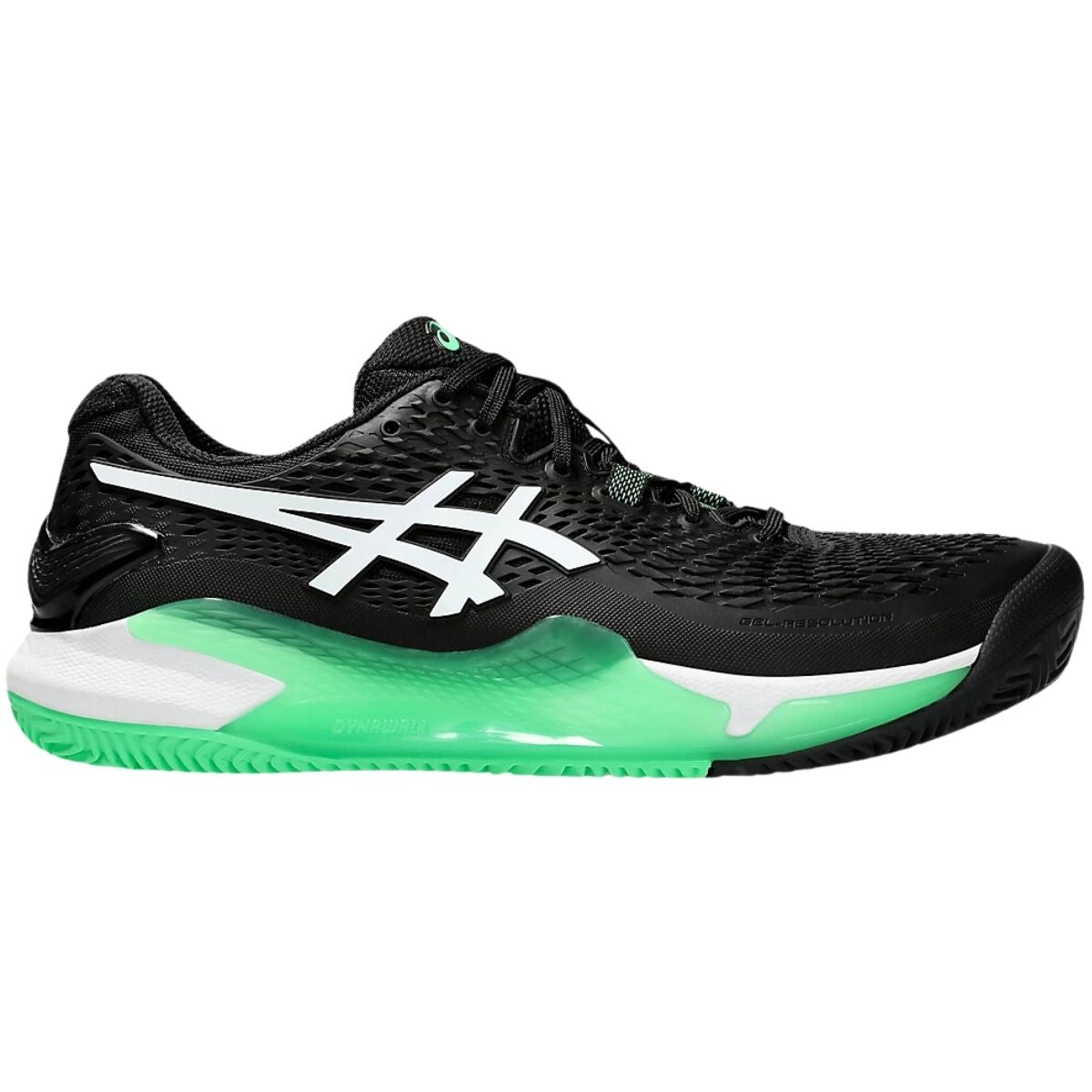 Zapatilla Hombre Asics Gel Resolution Clay Black New Leaf