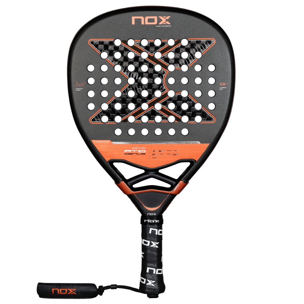 たっかーpg5 12角軸　黒檀　ステンレスグリップ、ノックカバー Pala de Padel At10 Genius Attack 12K by Agustin Tapia 2025 + Tarro de