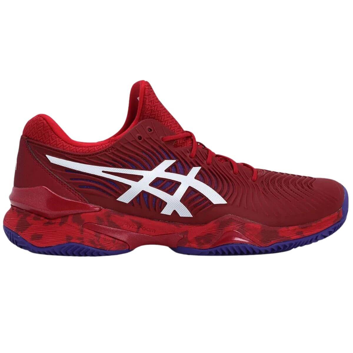 Zapatilla Asics Novak Clay Cranberry Blanco