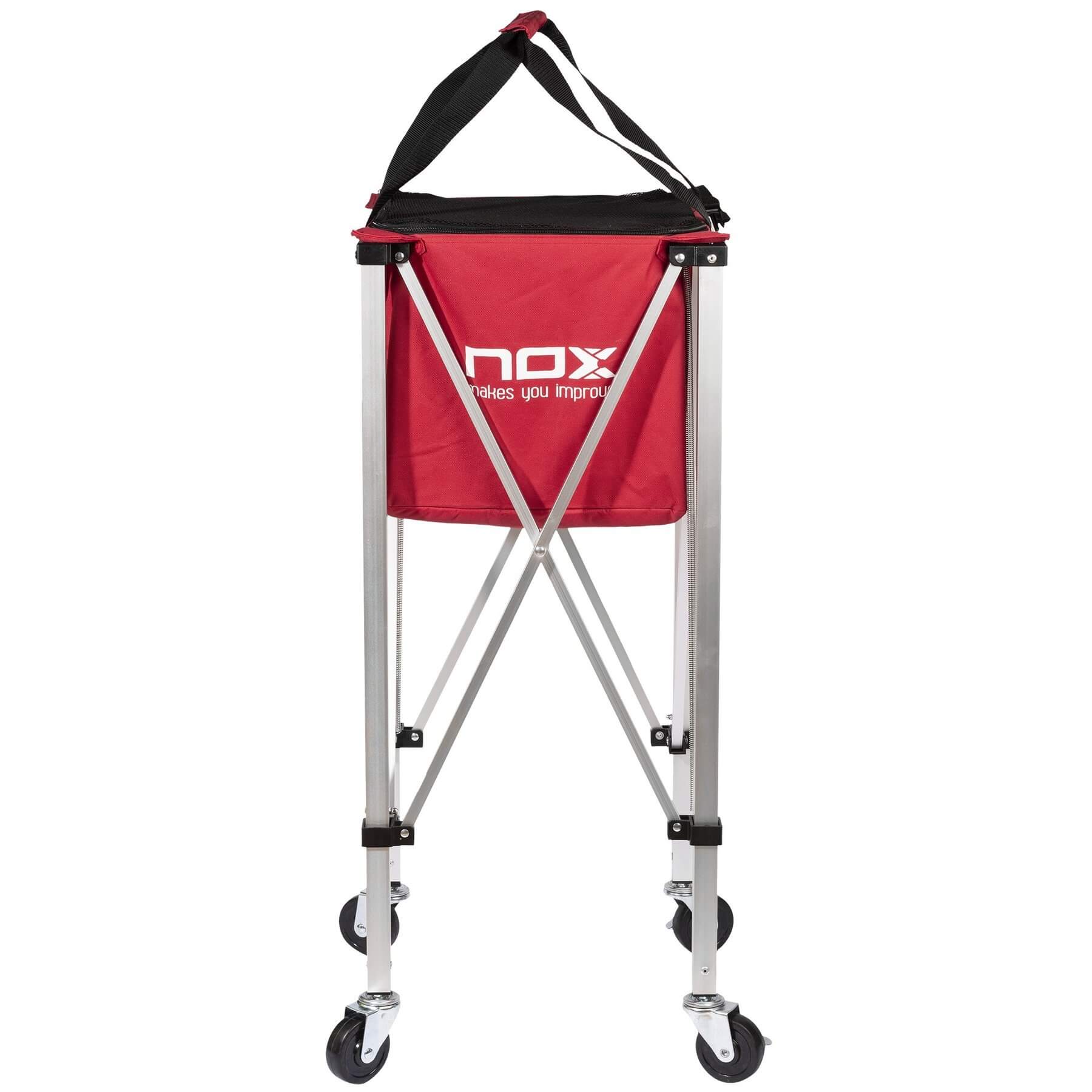 Canasto Nox Plegable con Ruedas Rojo - Sur Sports