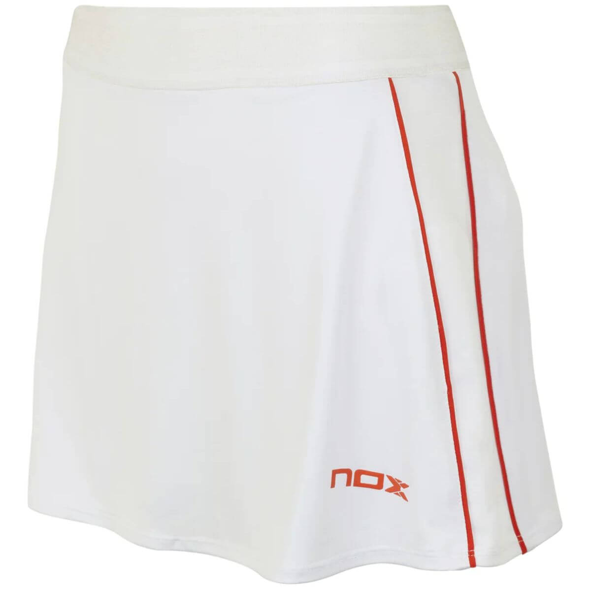 Falda Nox Team Blanca Logo Rojo - Sur Sports