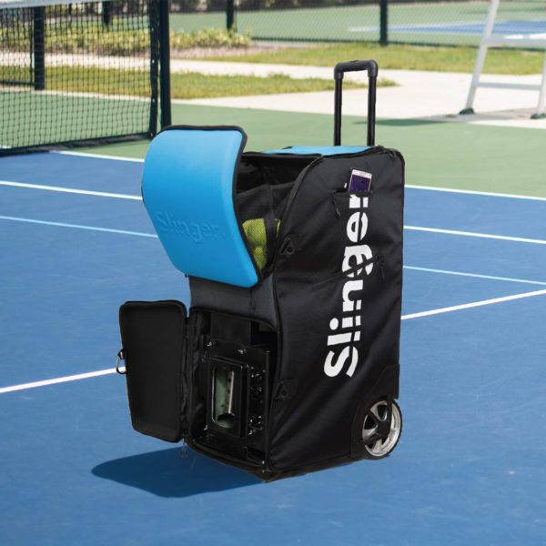 Maquina Lanza Pelotas Slinger Negro Celeste - Sur Sports