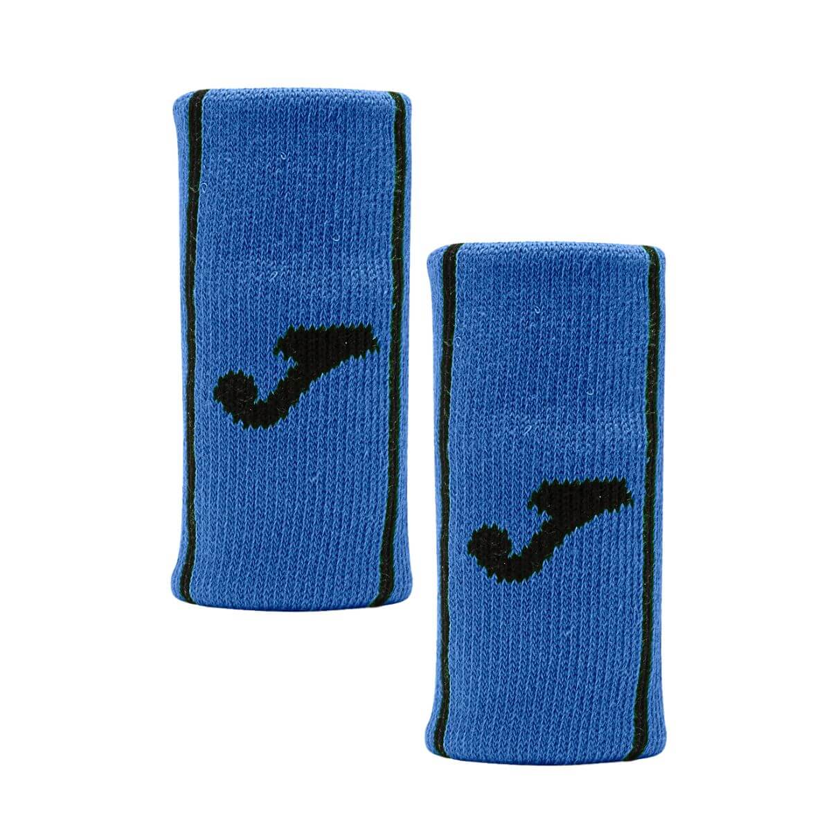 Muñequera Joma Game Larga Azul Logo Negro X2