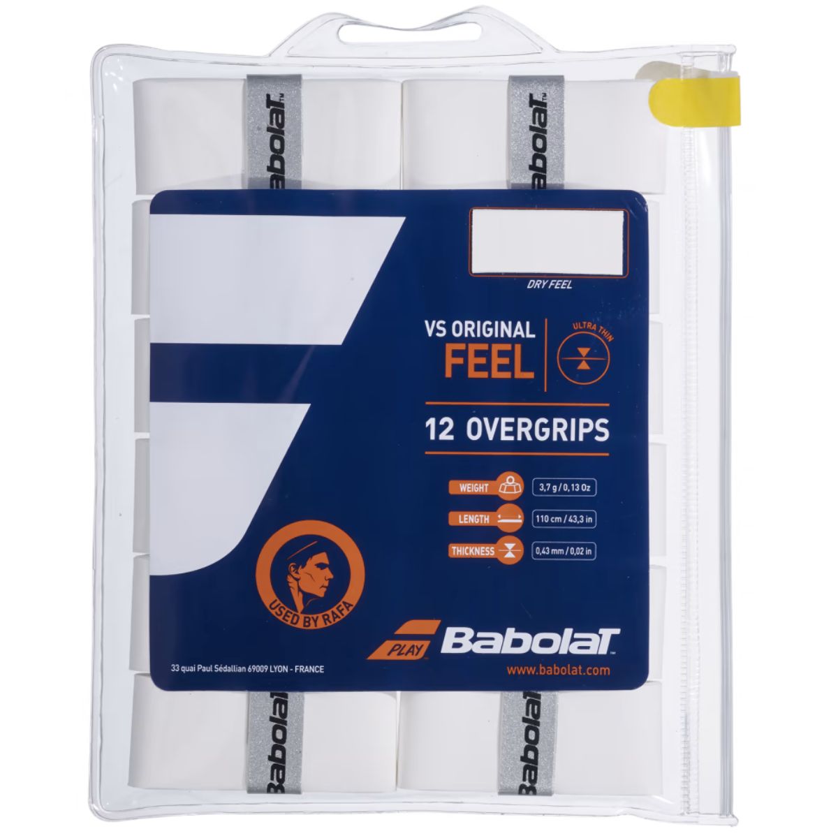 Overgrip Babolat Vs Original Feel Blanco X12