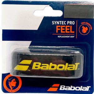 Grip Babolat Syntec Pro Feel Negro Amarillo x1
