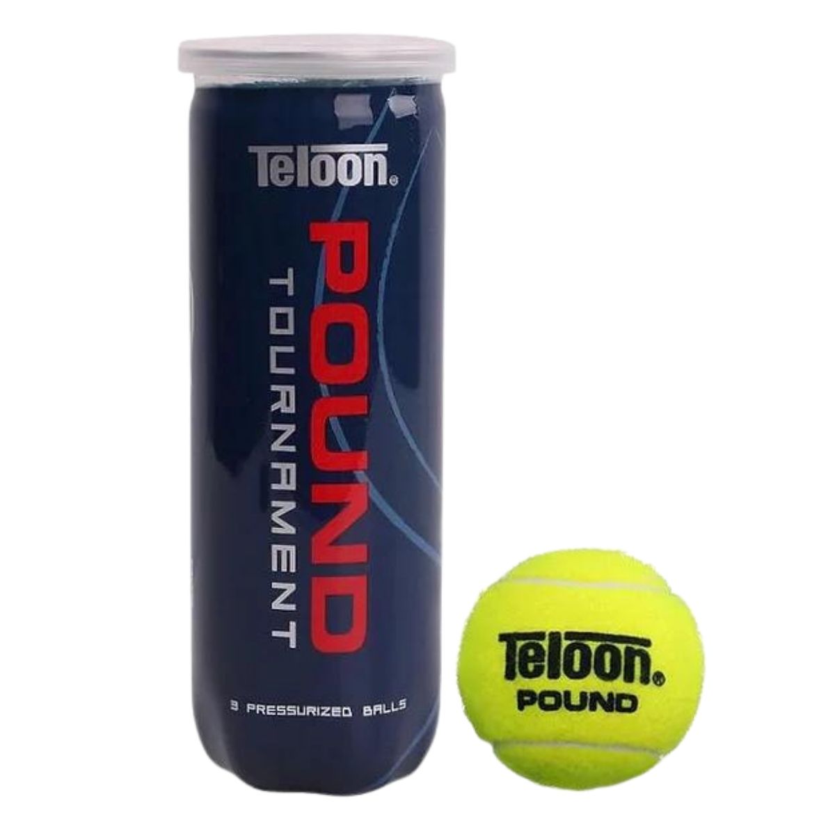 Tarro de Pelota Teloon Pound Tenis X3  1 Unidad