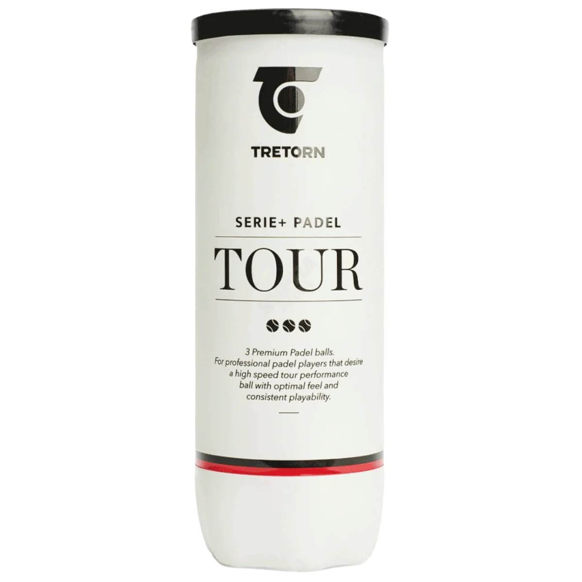 Tarro de pelota Tretorn Serie+ Padel Tour X3  1 Unidad