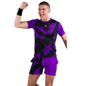 Polera Hydrogen Técnica Spray Morado Hombre