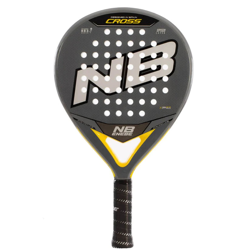 Pala Padel Enebe Cross Gris Amarillo (360-375gr)