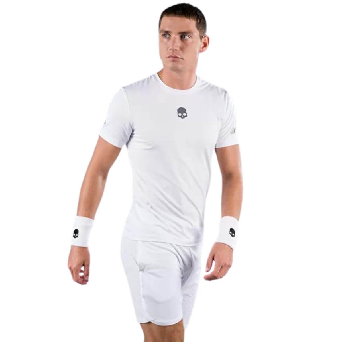 Polera blanca basica online hombre