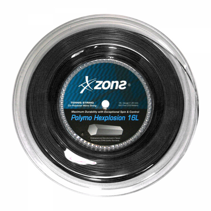 Rollo de Cuerda Zons Polymo Hexplosion Negro (200m)