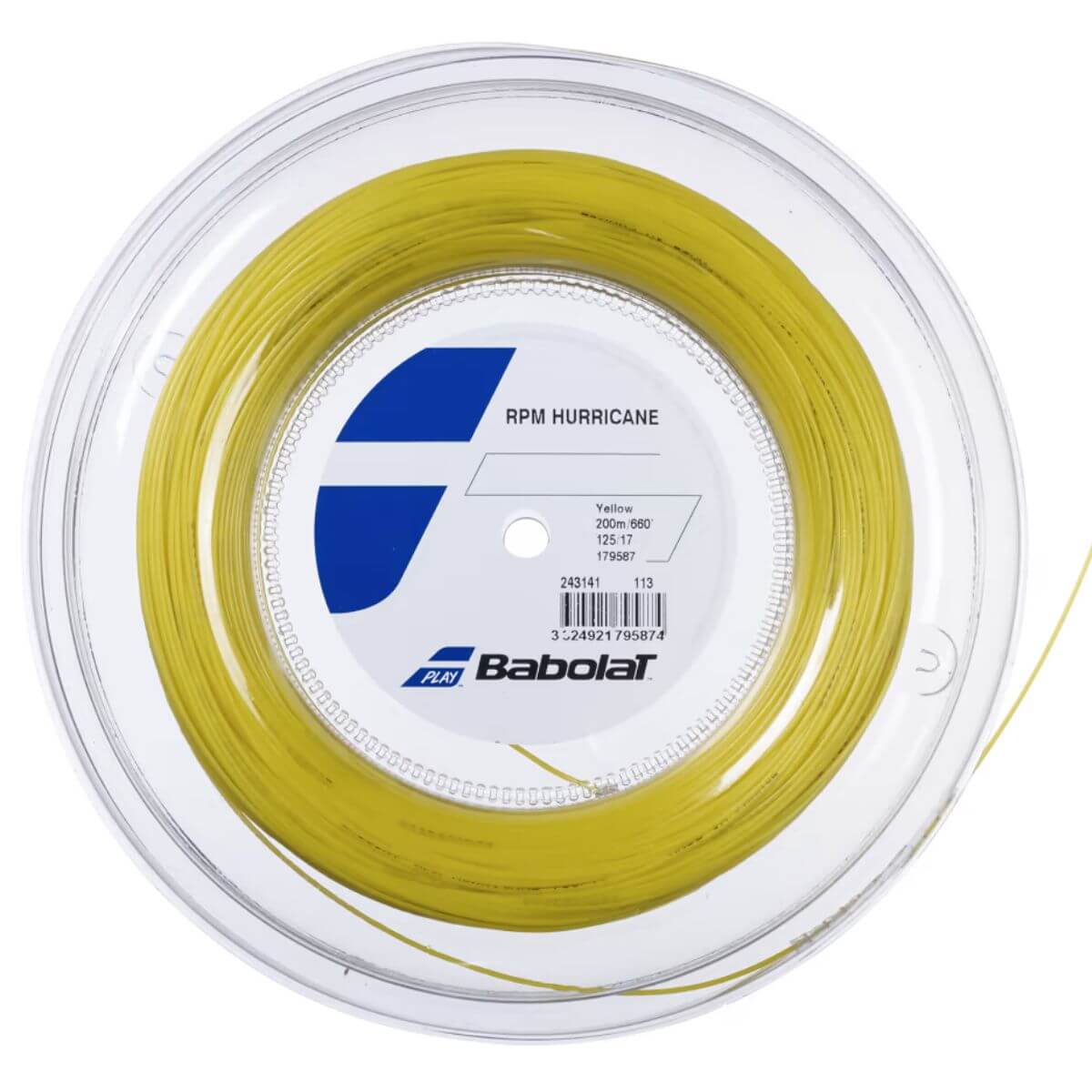 Rollo de Cuerda Babolat Rpm Hurricane Amarillo