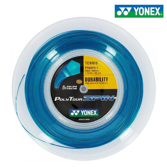 Rollo de Cuerda Yonex Poly Tour Spin Azul Oscuro (200m)