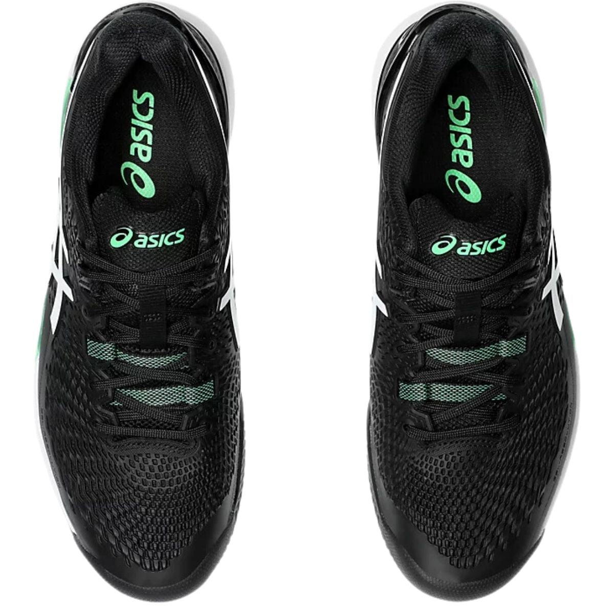 Zapatilla Hombre Asics Gel Resolution 9 Clay Black New Leaf