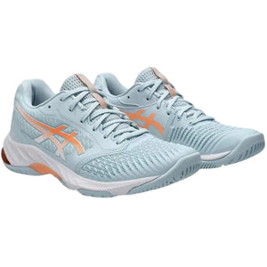 Zapatilla Voleibol Asics Mujer Netburner Ballistic FF 3 Cool Grey Bright Sunstone