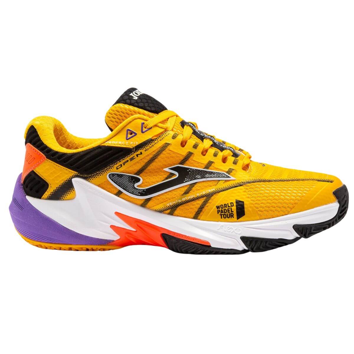 Zapatilla Joma Open 2228 Orange Saffron Morado