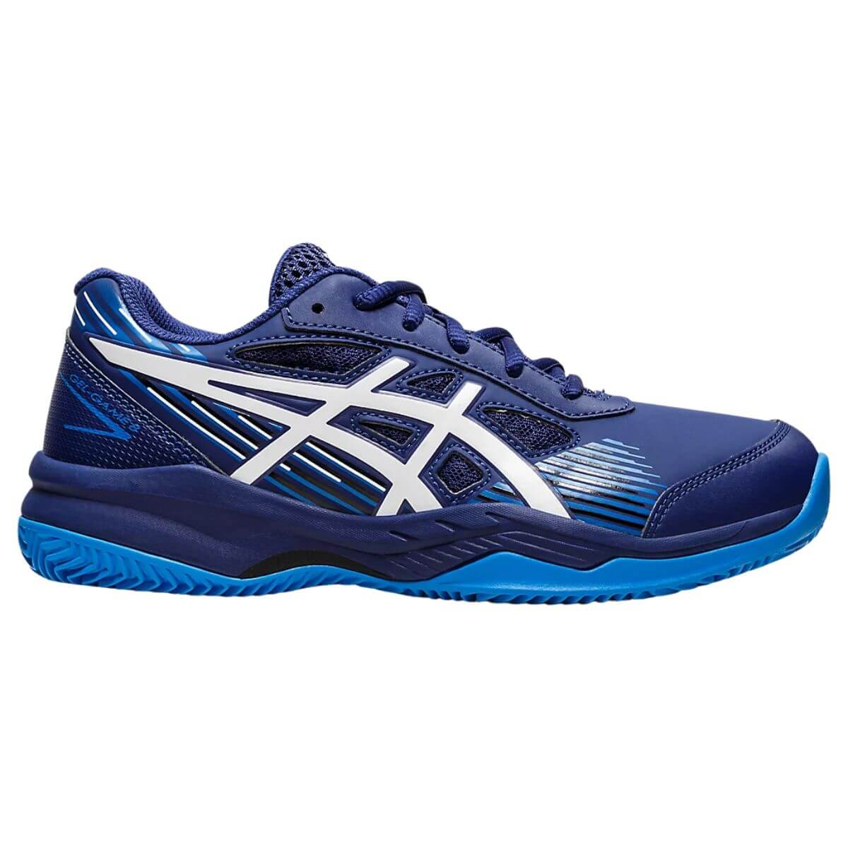 Zapatilla Asics Niño Gel Game 8 Clay GS Azul Blanco