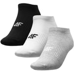 Calcetin 4F Gris, Blanco, Negro X3 - Sur SportsAccesorios