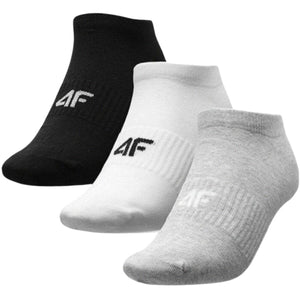 Calcetin 4F Gris, Blanco, Negro X3 - Sur SportsAccesorios