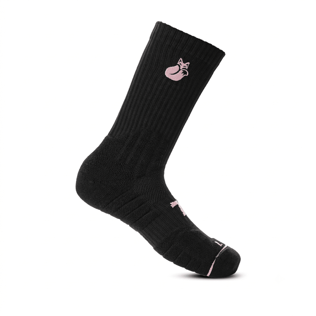 Calcetin Crew negro colores D4 Tilki Lehinde - Sur SportsVestuario