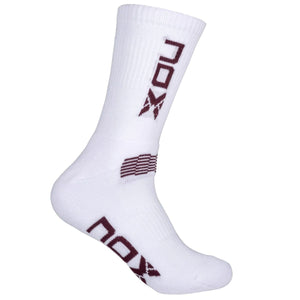 Calcetin Nox Blanco Logo Vertical Granate Talla 3945 - Sur SportsAccesorios