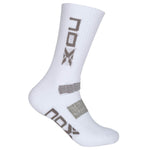 Calcetín Nox Blanco Logo Vertical Gris 39 - 45 - Sur SportsAccesorios