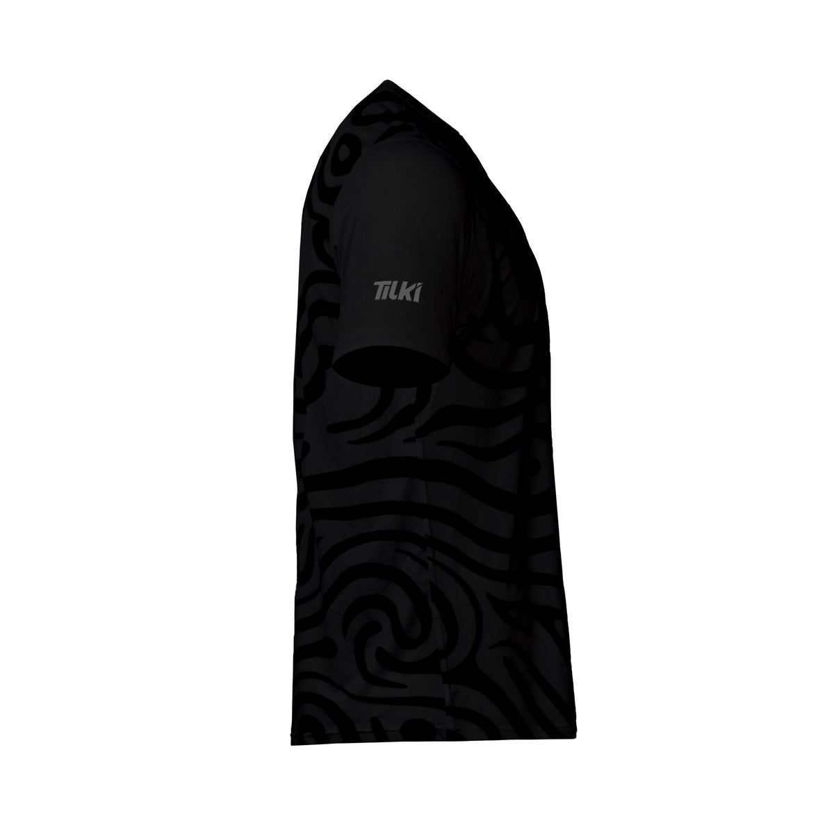 Polera Full Print Pro KIDS Tilki - Negro