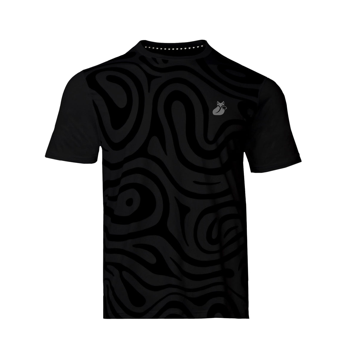 Polera Full Print Pro KIDS Tilki - Negro