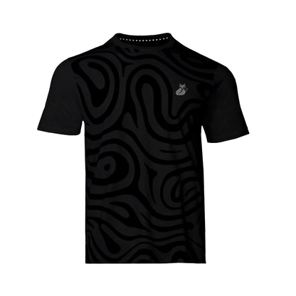 Polera Full Print Pro KIDS Tilki - Negro