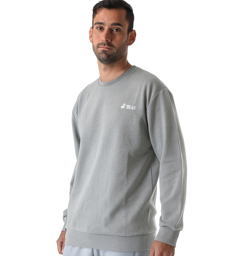 Crew Neck Tilki Lehinde - Gris