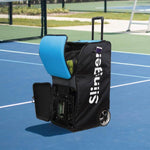 Maquina Lanza Pelotas Slinger Negro Celeste - Sur SportsAccesorios