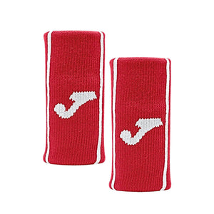Muñequera Joma Game Larga Roja Logo Blanco X2 - Sur SportsAccesorios