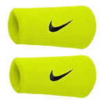 Muñequera Nike Premier Verde Fluor Logo Negro X2 - Sur SportsAccesorios