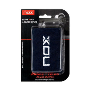 Muñequera Nox Azul logo Blanco X2 - Sur SportsAccesorios