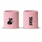 Muñequera Corta Algodón Pro Terry Interior Tilki - Rosa/Negra