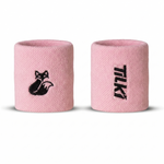 Muñequera Corta Algodón Pro Terry Interior Tilki - Rosa/Negra