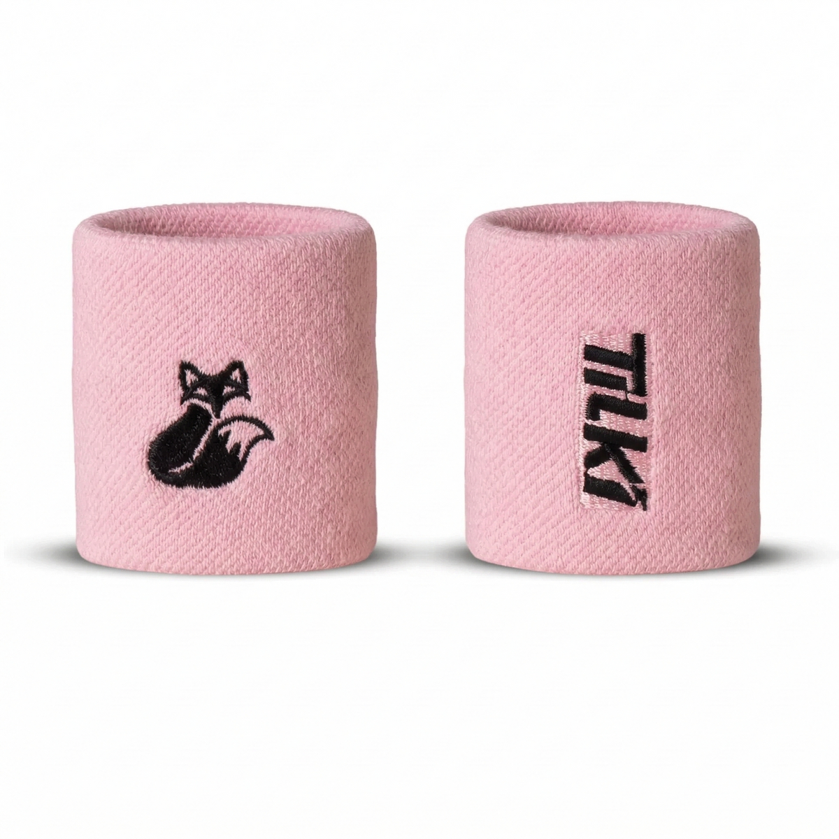 Muñequera Corta Algodón Pro Terry Interior Tilki - Rosa/Negra