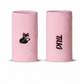 Muñequera Larga Algodón Pro Terry Interior Tilki - Rosa/Negra