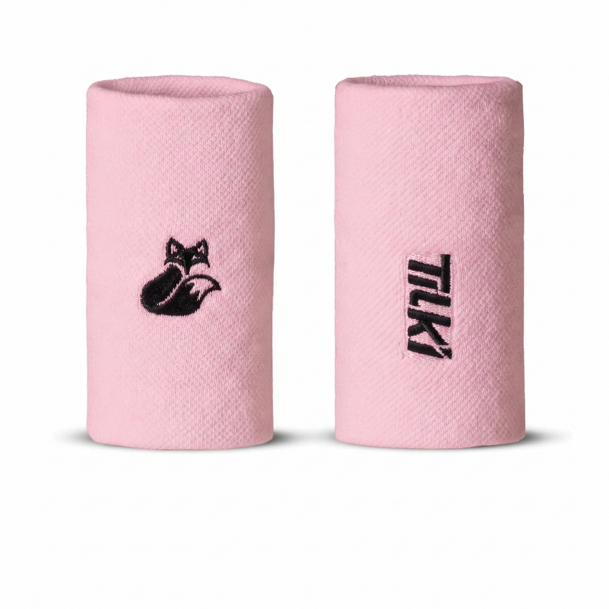 Muñequera Larga Algodón Pro Terry Interior Tilki - Rosa/Negra
