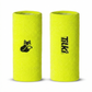 Muñequera XL Algodón Terry Interior Tilki - Amarillo Fluor/Negra