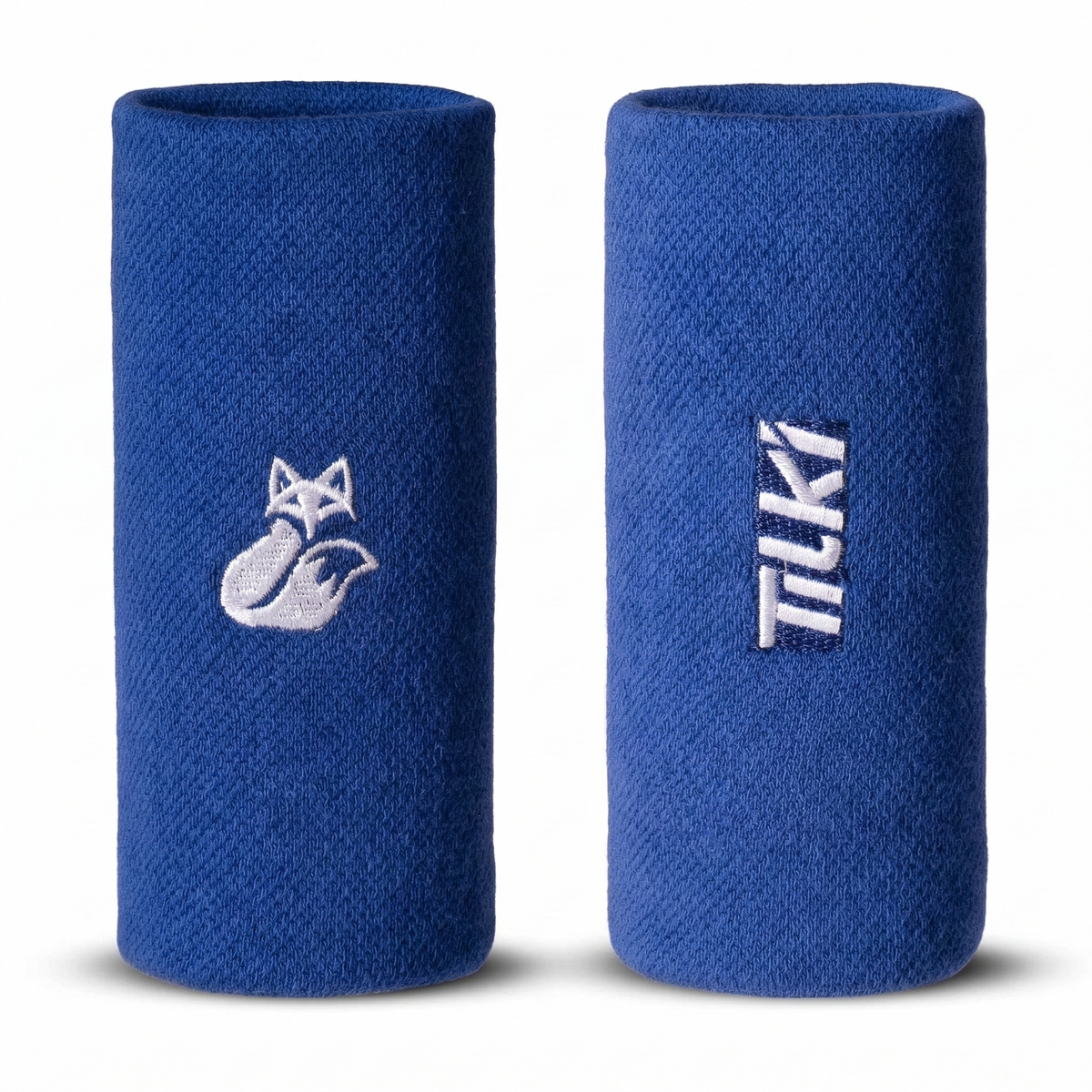 Muñequera XL Algodón Terry Interior Tilki - Azul/Blanca