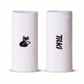 Muñequera XL Algodón Terry Interior Tilki - Blanca/Negra