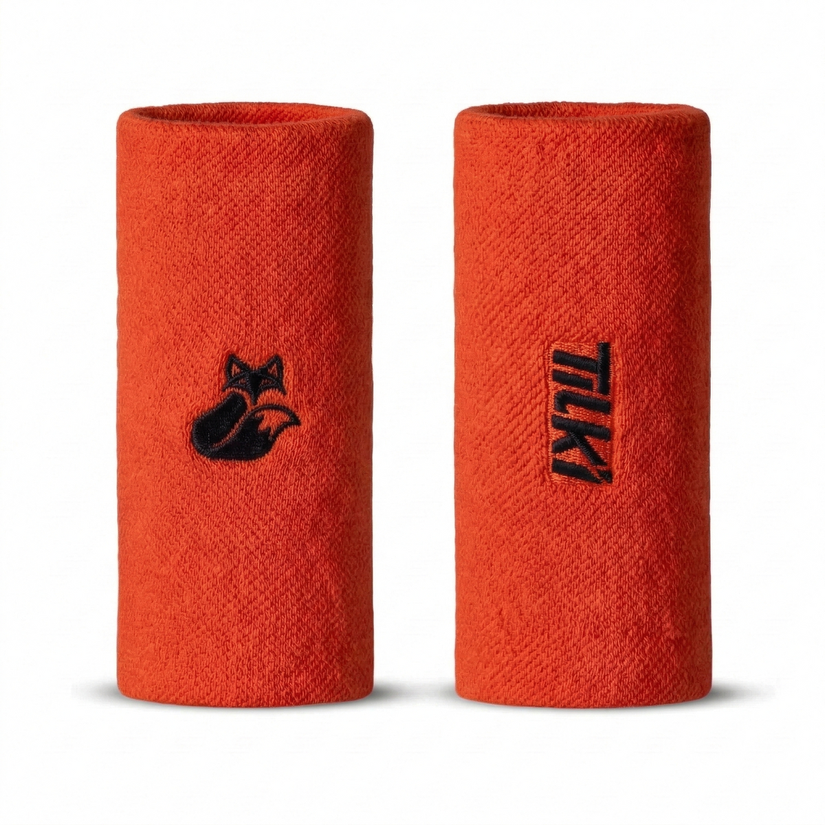 Muñequera XL Algodón Terry Interior Tilki - Naranja/Negra