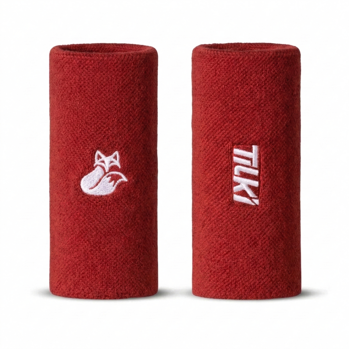 Muñequera XL Algodón Terry Interior Tilki - Roja/Blanca