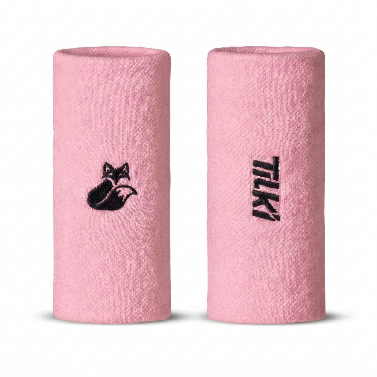 Muñequera XL Algodón Terry Interior Tilki - Rosa/Negra