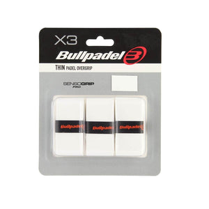 Overgrip Bullpadel Thin GB1603 Blanco X3 - Sur SportsAccesorios