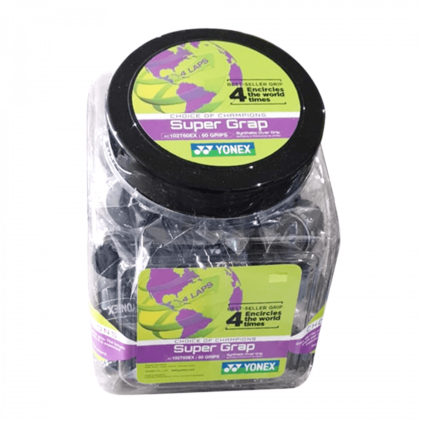 Overgrip Yonex Super Grap Negro X60 - Sur SportsAccesorios